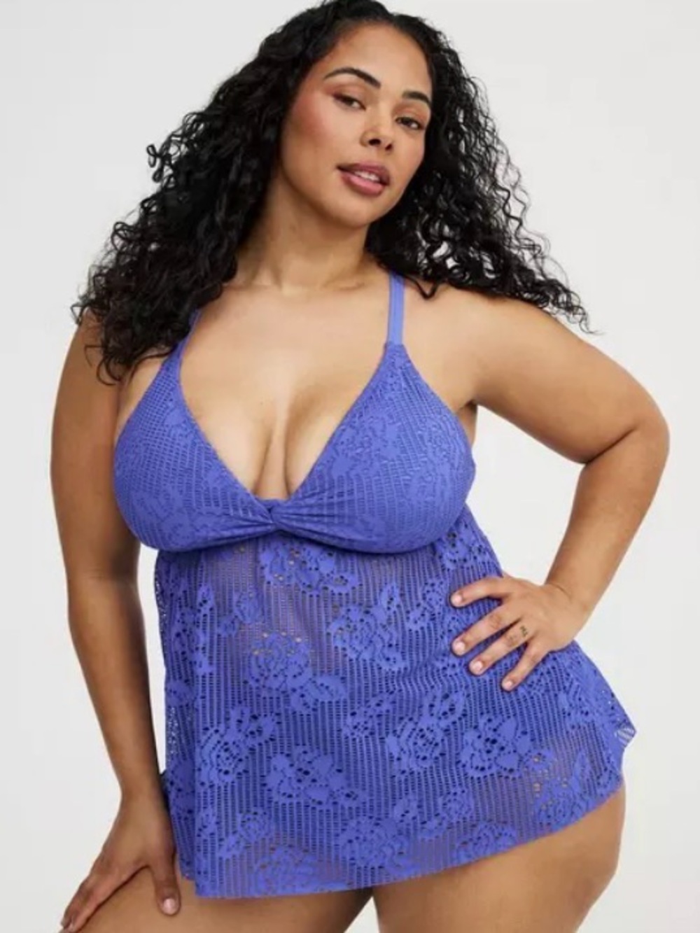 NWT Torrid Crochet Twist Tankini Top